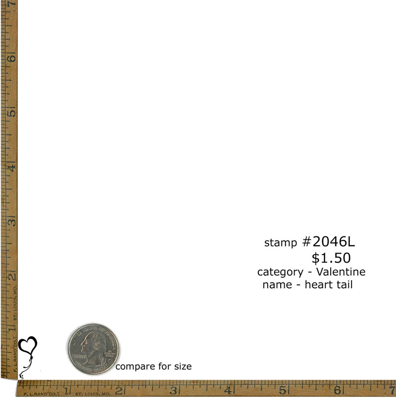 #2046L - Heart Tail - Valentine